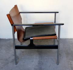 Charles Pollock Charles Pollock for Knoll Pair of 657 Sling lounge chairs - 917386