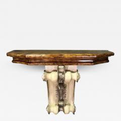 Charles Pollock Charles Pollock for William Switzer Acanthus Scroll Corbel Console Table - 3315867