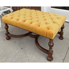 Charles Pollock Charles Pollock for William Switzer Carolean Tufted Walnut Bench - 4596811