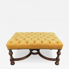 Charles Pollock Charles Pollock for William Switzer Carolean Tufted Walnut Bench - 4596863