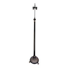 Charles Pollock Charles Pollock for William Switzer Giltwood Ebony Turtle Back Floor Lamp - 4175404