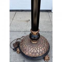 Charles Pollock Charles Pollock for William Switzer Giltwood Ebony Turtle Back Floor Lamp - 4175445