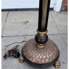 Charles Pollock Charles Pollock for William Switzer Giltwood Ebony Turtle Back Floor Lamp - 4175447