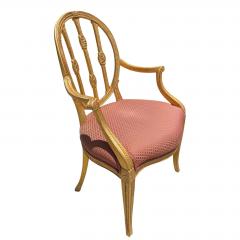 Charles Pollock Charles Pollock for William Switzer Hepplewhite Giltwood Chair 1 of 2 - 4612552