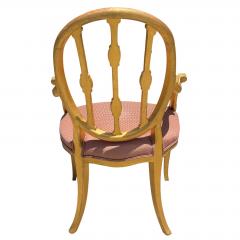 Charles Pollock Charles Pollock for William Switzer Hepplewhite Giltwood Chair 1 of 2 - 4612554