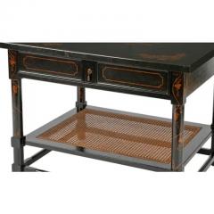 Charles Pollock Charles Pollock for William Switzer Large Ebonized French Side Table - 4175420