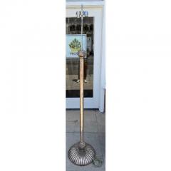 Charles Pollock Charles Pollock for William Switzer White Gold Art Deco Giltwood Floor Lamp - 4175441