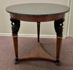 Charles Pollock Directoire Style Charles Pollock for William Switzer Marble Top Table - 2473943