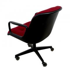 Charles Pollock One Red Executive Knoll Pollock Chair - 2579036