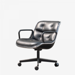 Charles Pollock Pollock Executive Chairs in Black Leather by Charles Pollock for Knoll - 1629919