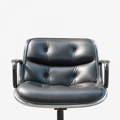 Charles Pollock Pollock Executive Chairs in Black Leather by Charles Pollock for Knoll - 1629920