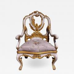 Charles Pollock Venetian Purple Palazzo Arm Chair by Charles Pollock for William Switzer - 1913250