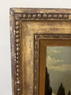 Charles Rain Oil on Panel Italian Garden 1960 - 4361458