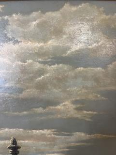 Charles Rain Oil on Panel Italian Garden 1960 - 4361459