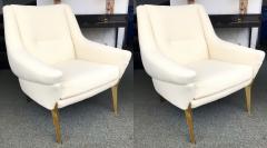 Charles Ramos Pair of Armchairs by Charles Ramos France 1950s - 880445