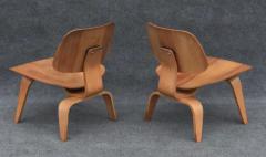 Charles Ray Eames 1940s Pair of Early Charles Eames for Herman Miller Lcw Lounge Chairs in Birch - 3605370
