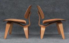 Charles Ray Eames 1940s Pair of Early Charles Eames for Herman Miller Lcw Lounge Chairs in Birch - 3605376