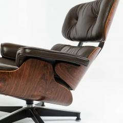 Charles Ray Eames 3rd Gen Eames Lounge Chair 670 671 in Original Chocolate Leather - 3261649