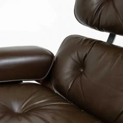 Charles Ray Eames 3rd Gen Eames Lounge Chair 670 671 in Original Chocolate Leather - 3261652