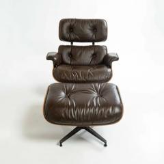 Charles Ray Eames 3rd Gen Eames Lounge Chair 670 671 in Original Chocolate Leather - 3261667