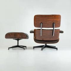 Charles Ray Eames 3rd Gen Eames Lounge Chair 670 671 in Original Chocolate Leather - 3261689