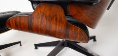 Charles Ray Eames 3rd Gen Eames Lounge Chair and Ottoman in Brazilian Rosewood Black Leather - 4443074