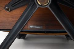 Charles Ray Eames 3rd Generation Eames Lounge Chair and Ottoman in Midnight Blue Leather - 4687407
