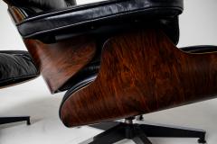 Charles Ray Eames 3rd Generation Eames Lounge Chair and Ottoman in Rosewood - 4586136