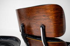 Charles Ray Eames 3rd Generation Eames Lounge Chair and Ottoman in Rosewood - 4586137