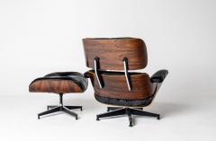 Charles Ray Eames 3rd Generation Eames Lounge Chair in Brazilian Rosewood and New Black Leather - 4577337