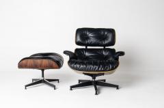 Charles Ray Eames 3rd Generation Eames Lounge Chair in Brazilian Rosewood and New Black Leather - 4577339