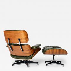 Charles Ray Eames 3rd Generation Eames Lounge Chair in Brazilian Rosewood and New Moss Leather - 4578833