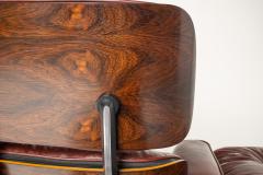 Charles Ray Eames 3rd Generation Eames Lounge Chair in Brazilian Rosewood and Oxblood Leather - 4577299