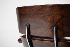 Charles Ray Eames 3rd Generation Eames Lounge Chair in Brazilian Rosewood and Oxblood Leather - 4577301