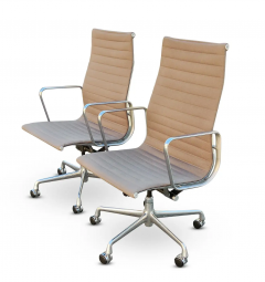 Charles Ray Eames Auminum Group Set of 6 High Back Executive Office Chairs Eames for Herman Miller - 2851681