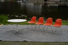 Charles Ray Eames Charles Ray Eames for Herman Miller Dining Set with 4 DSX and 48 Dining Table - 4292974