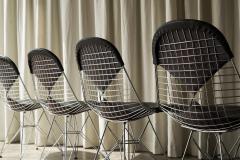 Charles Ray Eames Charles and Ray Eames Set of 6 Bikini Wire Frame Chairs Vitra 1980s - 4396279