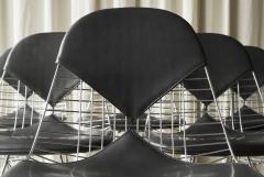 Charles Ray Eames Charles and Ray Eames Set of 6 Bikini Wire Frame Chairs Vitra 1980s - 4396284