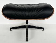 Charles Ray Eames Charles and Ray Eames Walnut Leather Lounge Chair Ottoman Herman Miller C2010 - 4330430