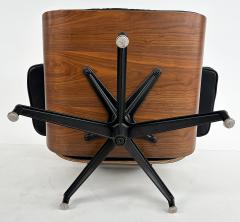 Charles Ray Eames Charles and Ray Eames Walnut Leather Lounge Chair Ottoman Herman Miller C2010 - 4330431
