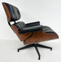 Charles Ray Eames Charles and Ray Eames Walnut Leather Lounge Chair Ottoman Herman Miller C2010 - 4330434