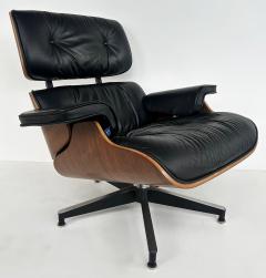Charles Ray Eames Charles and Ray Eames Walnut Leather Lounge Chair Ottoman Herman Miller C2010 - 4330435