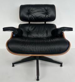 Charles Ray Eames Charles and Ray Eames Walnut Leather Lounge Chair Ottoman Herman Miller C2010 - 4330437