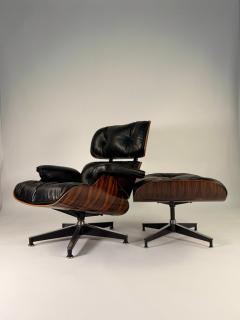 Charles Ray Eames Dramatic Striped Eames Lounge Chair Ottoman 670 671 3rd Generation - 4367591