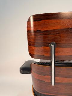 Charles Ray Eames Dramatic Striped Eames Lounge Chair Ottoman 670 671 3rd Generation - 4367594