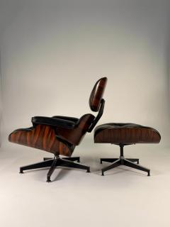 Charles Ray Eames Dramatic Striped Eames Lounge Chair Ottoman 670 671 3rd Generation - 4367596