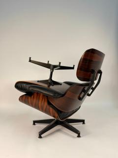 Charles Ray Eames Dramatic Striped Eames Lounge Chair Ottoman 670 671 3rd Generation - 4367607