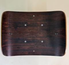 Charles Ray Eames Eames 2nd Generation Ottoman in Rosewood and Black Leather - 4254401