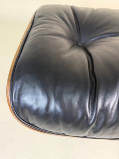 Charles Ray Eames Eames 2nd Generation Ottoman in Rosewood and Black Leather - 4254403