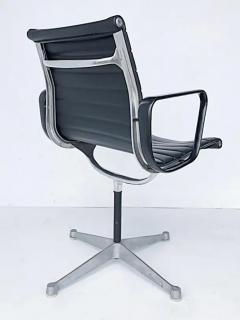Charles Ray Eames Eames Herman Miller Aluminum Group EA108 Swivel Chairs Leather - 3502384
